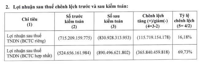 Sau kiểm toán, lợi nhuận của nhiều doanh nghiệp có biến động lớn