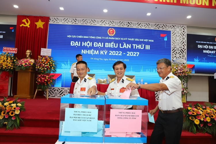 Hội Cựu chiến binh PTSC tổ chức thành công Đại hội Đại biểu lần thứ III, nhiệm kỳ 2022 - 2027