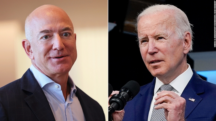 Căng thẳng giữa ông chủ Amazon và Tổng thống Mỹ về giá xăng dầu