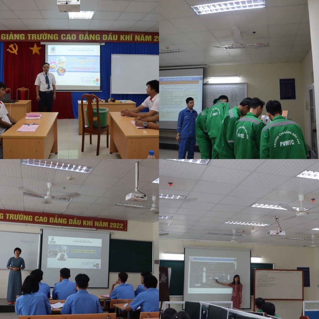 Các thầy cô giáo trình giảng tại Hội giảng Trường