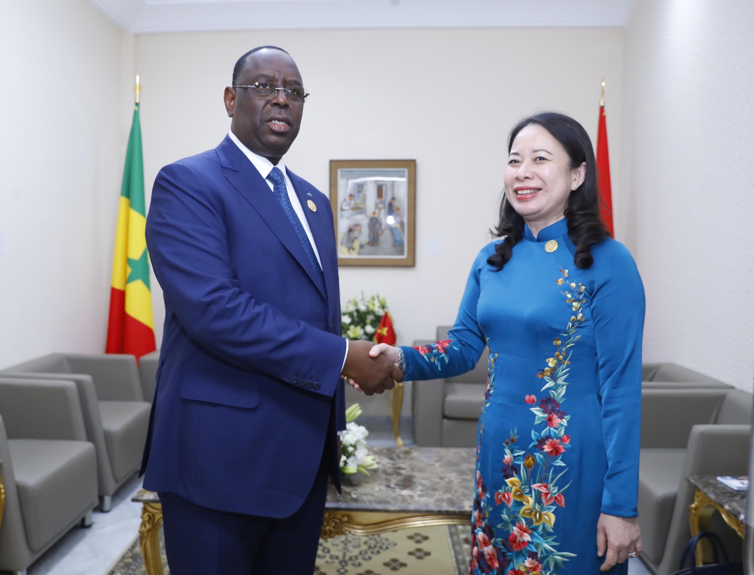 Phó Chủ tịch nước Võ Thị Ánh Xuân gặp gỡ lãnh đạo các nước nhân dịp dự Hội nghị cấp cao cộng đồng Pháp ngữ lần thứ 18