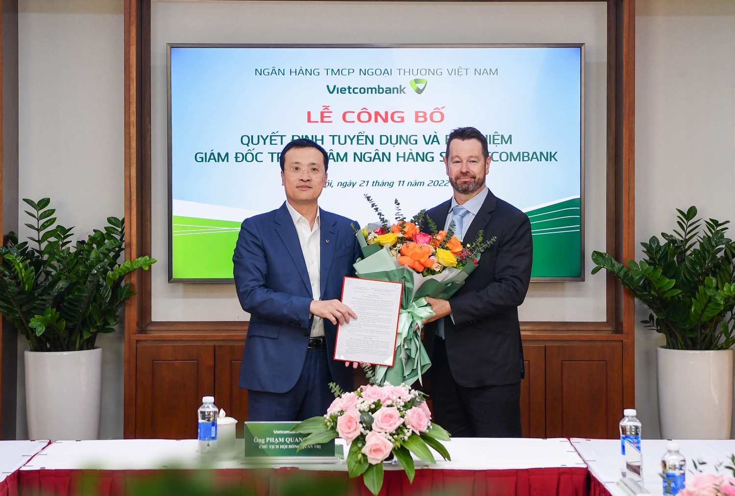 Vietcombank công bố quyết định tuyển dụng và bổ nhiệm Giám đốc Trung tâm ngân hàng số