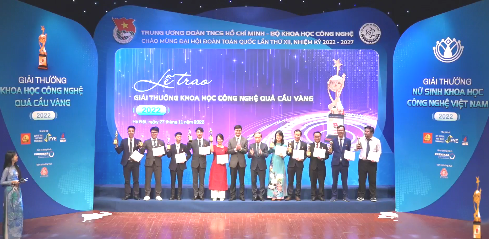 10 tài năng khoa học công nghệ trẻ nhận giải thưởng Quả cầu vàng 2022