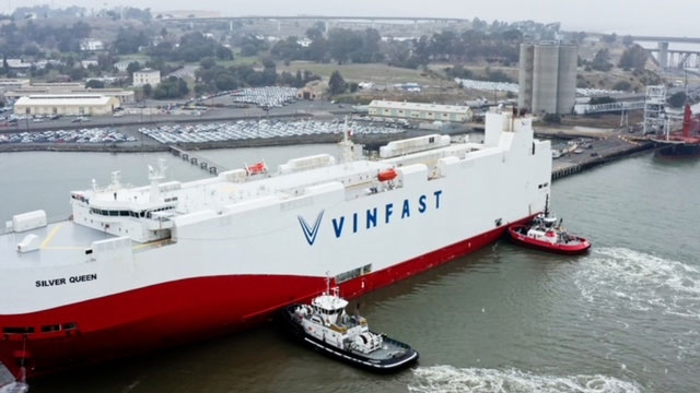 Lô xe đầu tiên cập cảng California, VinFast nhận giấy phép bán hàng tại Mỹ