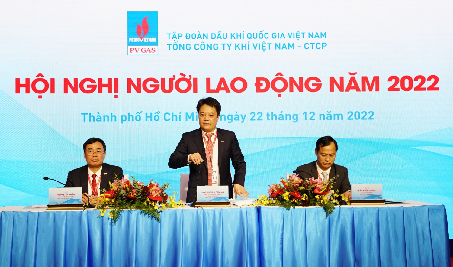 Đoàn Chủ tịch điều hành Hội nghị NLĐ PV GAS 2022