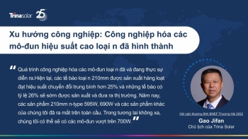 Chủ tịch Trina Solar Gao Jifan: Xây dựng một tương lai PV toàn cầu cần có sự đổi mới và hợp tác
