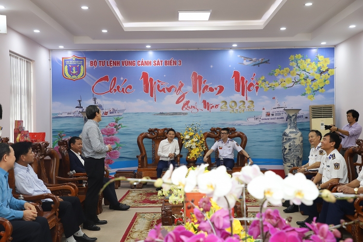 CĐ DKVN, Công đoàn PV Drilling thăm chúc tết Cảnh sát biển Vùng 3 và Trung tâm NASOS