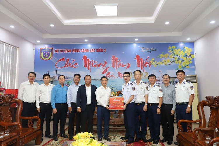 CĐ DKVN, Công đoàn PV Drilling thăm chúc tết Cảnh sát biển Vùng 3 và Trung tâm NASOS