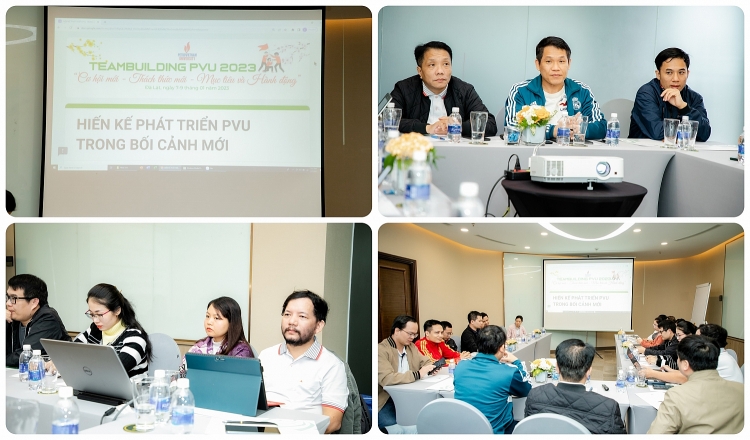 PVU: Sôi nổi và gắn kết cùng chương trình Team building Xuân Quý Mão 2023 “Cơ hội mới - Thách thức mới - Mục tiêu & Hành động PVU: Sôi nổi và gắn kết cùng chương trình Team building Xuân Quý Mão 2023 “Cơ hội mới - Thách thức mới - Mục tiêu và Hành động