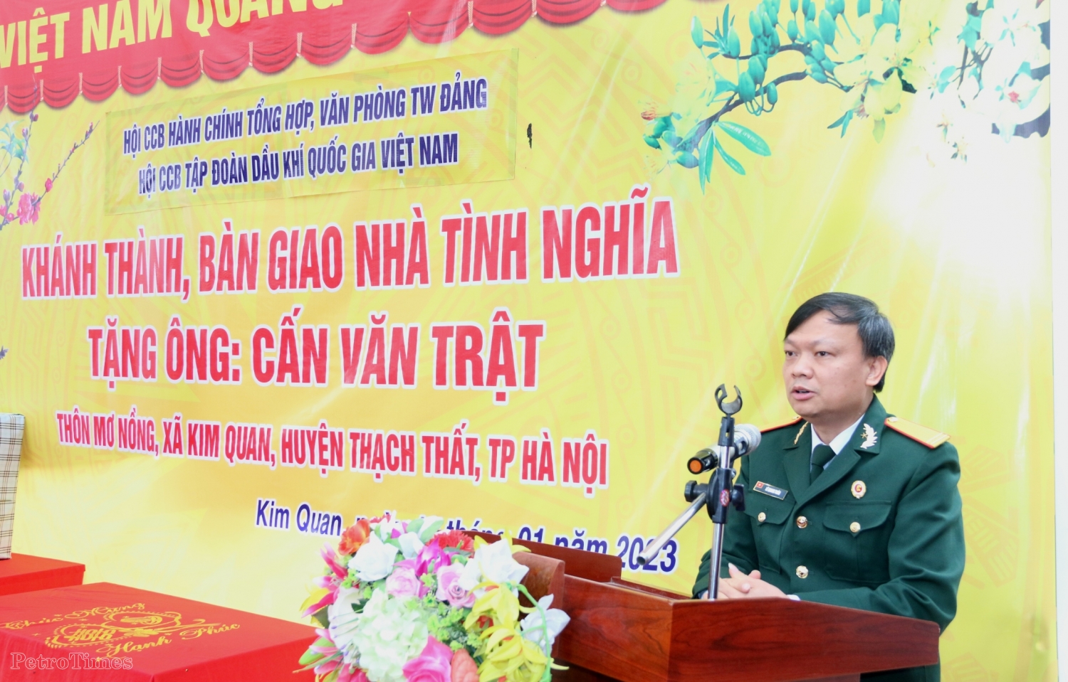 Hội CCB Tập đoàn trao nhà “Nghĩa tình đồng đội” tại Thạch Thất, Hà Nội