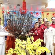 Lãnh đạo TP Vũng Tàu và Vietsovpetro chúc Tết người lao động trên Giàn CNTT-2