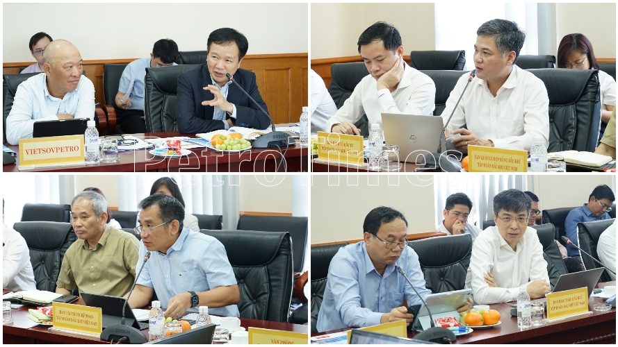 Tổng Giám đốc Petrovietnam Lê Mạnh Hùng làm việc với Vietsovpetro: Xây dựng dữ liệu lớn, phát huy giá trị chuỗi liên kết khối E&P