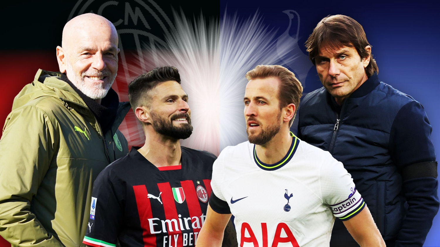 Link xem trực tiếp AC Milan vs Tottenham (Vòng 1/8 Cup C1 Châu Âu), 3h ngày 15/2/2023