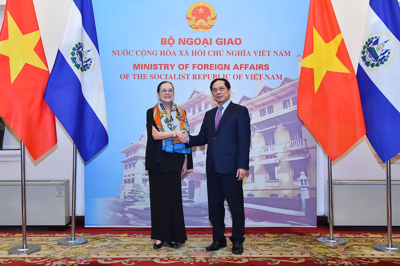 Bộ trưởng Ngoại giao Bùi Thanh Sơn hội đàm với Bộ trưởng Ngoại giao El Salvador