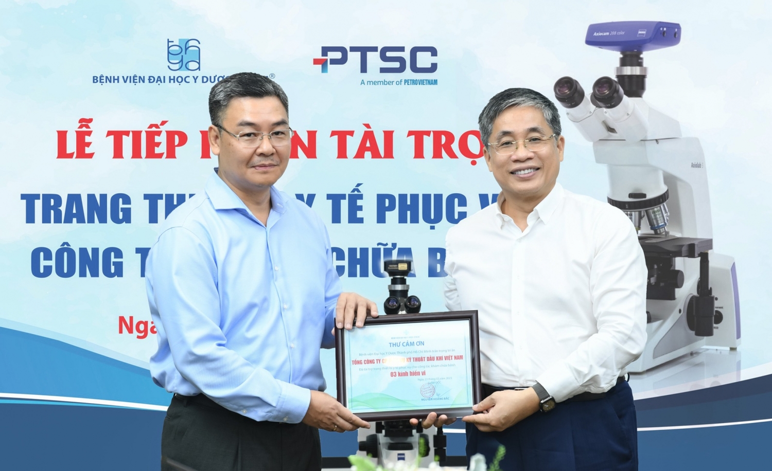 PTSC trao tặng trang thiết bị cho Bệnh viện Đại học Y Dược TP Hồ Chí Minh