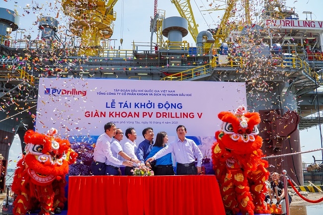 Lễ tái khởi động giàn PV DRILLING V để phục vụ cho chương trình khoan dài hạn tại Brunei.
