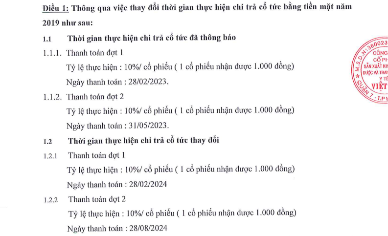 AMV lần thứ tư bắt cổ đông đợi cổ tức