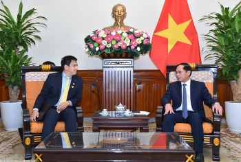 Bộ trưởng Bộ Ngoại giao Bùi Thanh Sơn tiếp Thứ trưởng Thường trực Bộ Ngoại giao Nhật Bản