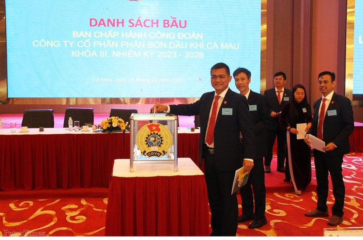 Công đoàn PVCFC tổ chức thành công Đại hội Công đoàn điểm khoá III, nhiệm kỳ 2023-2028
