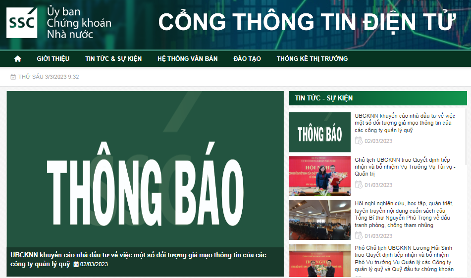 Cảnh báo giả mạo thông tin của các công ty quản lý quỹ