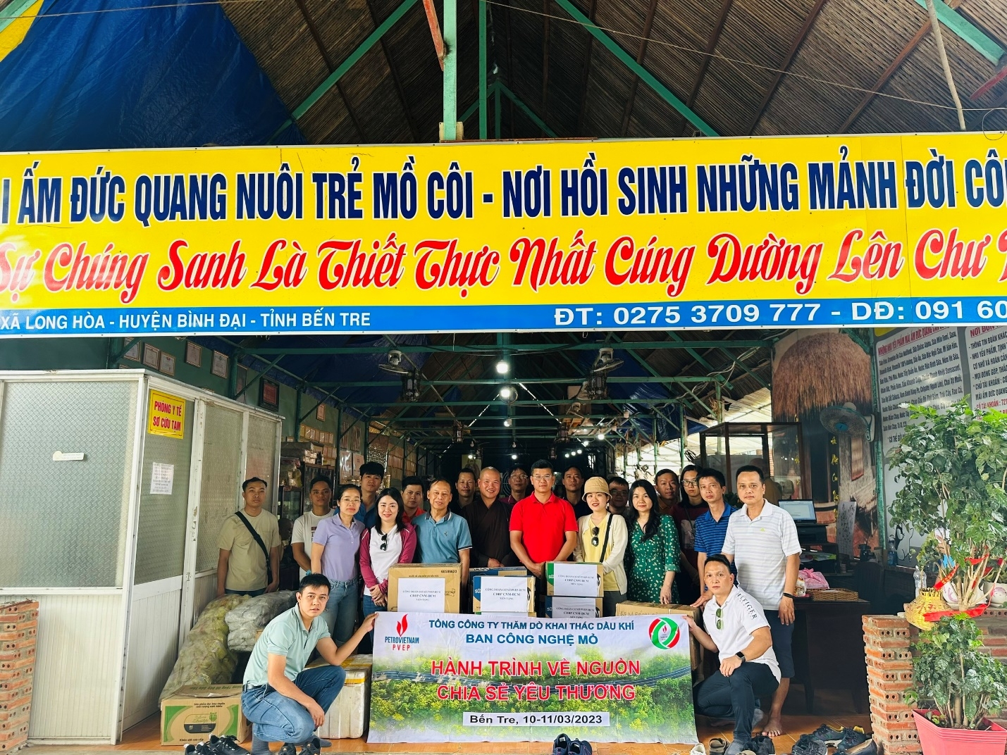 “Hành trình về nguồn - Chia sẻ yêu thương” của Công đoàn bộ phận Công nghệ mỏ