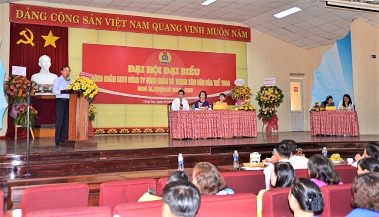 Đại hội đại biểu Công đoàn Công ty Công đoàn và Trung tâm Văn hóa - Thể thao Vietsovpetro lần thứ III, nhiệm kỳ 2023-2028