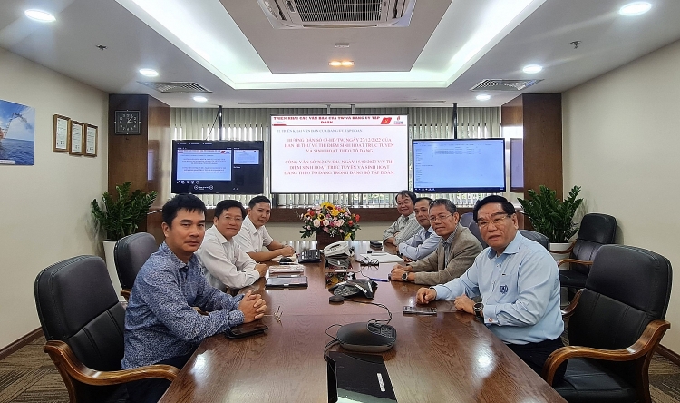 Đảng bộ BIENDONG POC thực hiện thí điểm sinh hoạt đảng trực tuyến theo Hướng dẫn 03-HD/TW