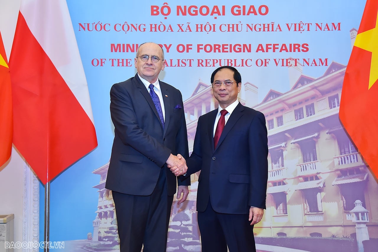 Bộ trưởng Bùi Thanh Sơn hội đàm với Bộ trưởng Ngoại giao Cộng hòa Ba Lan