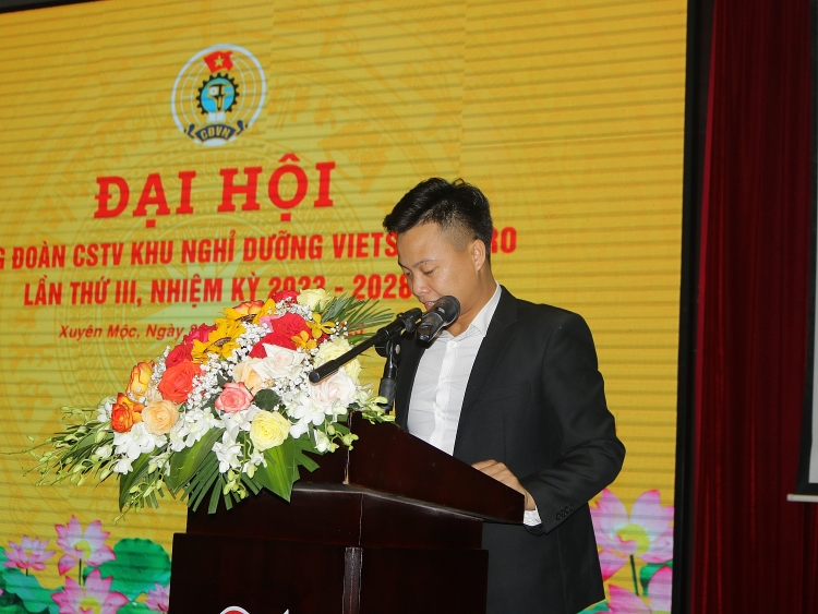 Khu nghỉ dưỡng Vietsovpetro tổ chức thành công Đại hội Công đoàn lần thứ III, nhiệm kỳ 2023-2028
