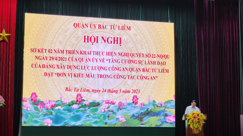 Hà Nội: Tăng cường sự lãnh đạo của Đảng xây dựng lực lượng Công an quận Bắc Từ Liêm đạt đơn vị kiểu mẫu