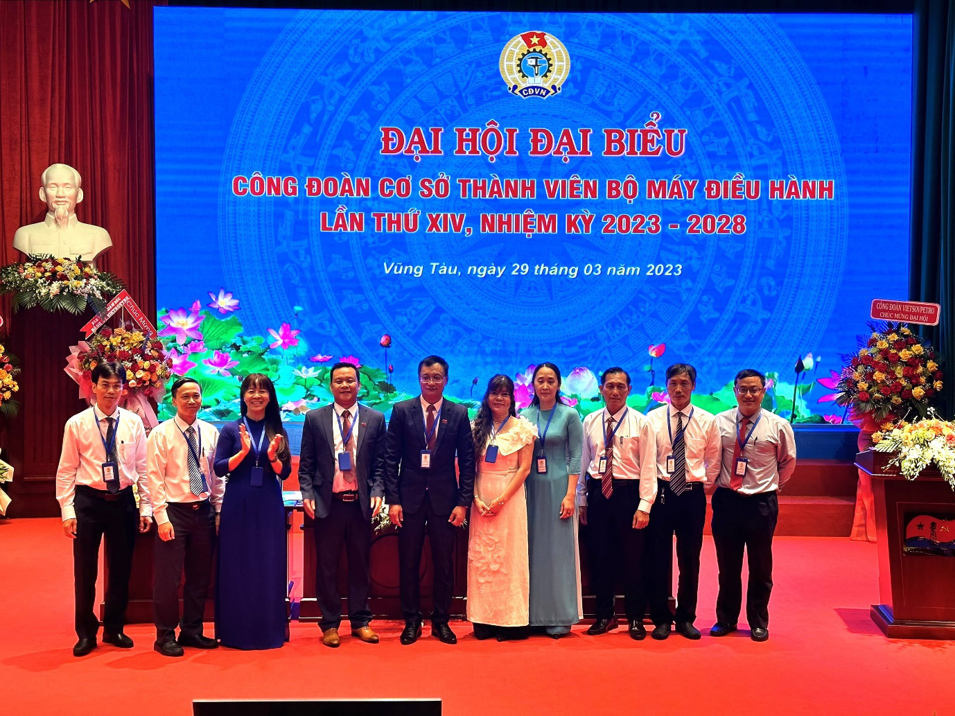 Công đoàn cơ sở Bộ máy Điều hành Liên doanh Việt - Nga Vietsovpetro tổ chức thành công Đại hội Đại biểu lần thứ XIV