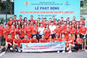 Công đoàn PV Power hưởng ứng Giải chạy bộ online Xuân Dầu khí lần II, năm 2023