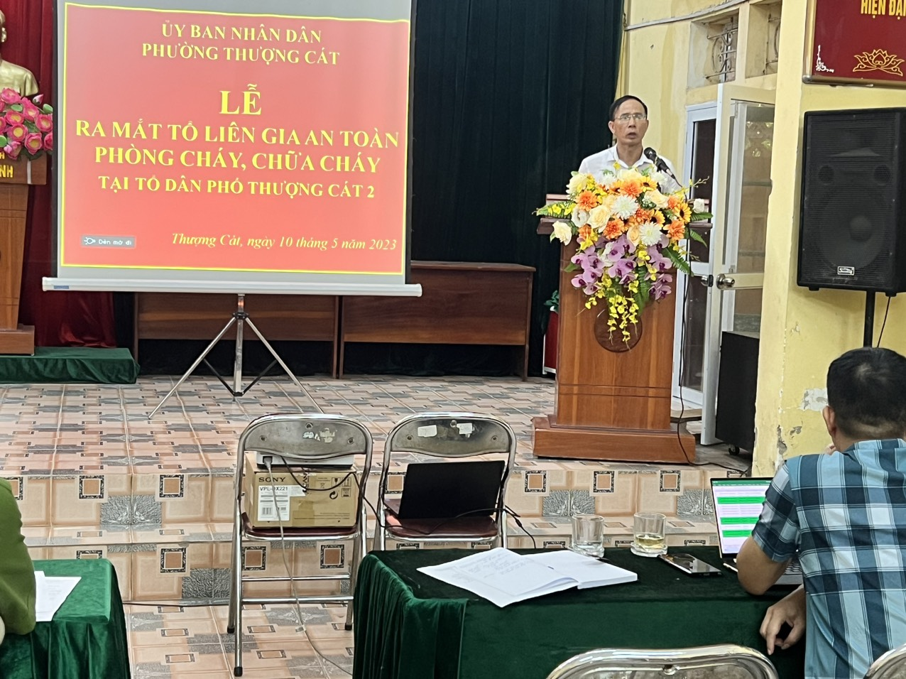 Quận Bắc Từ Liêm (Hà Nội): Thành lập Tổ liên gia an toàn PCCC tại phường Thượng Cát
