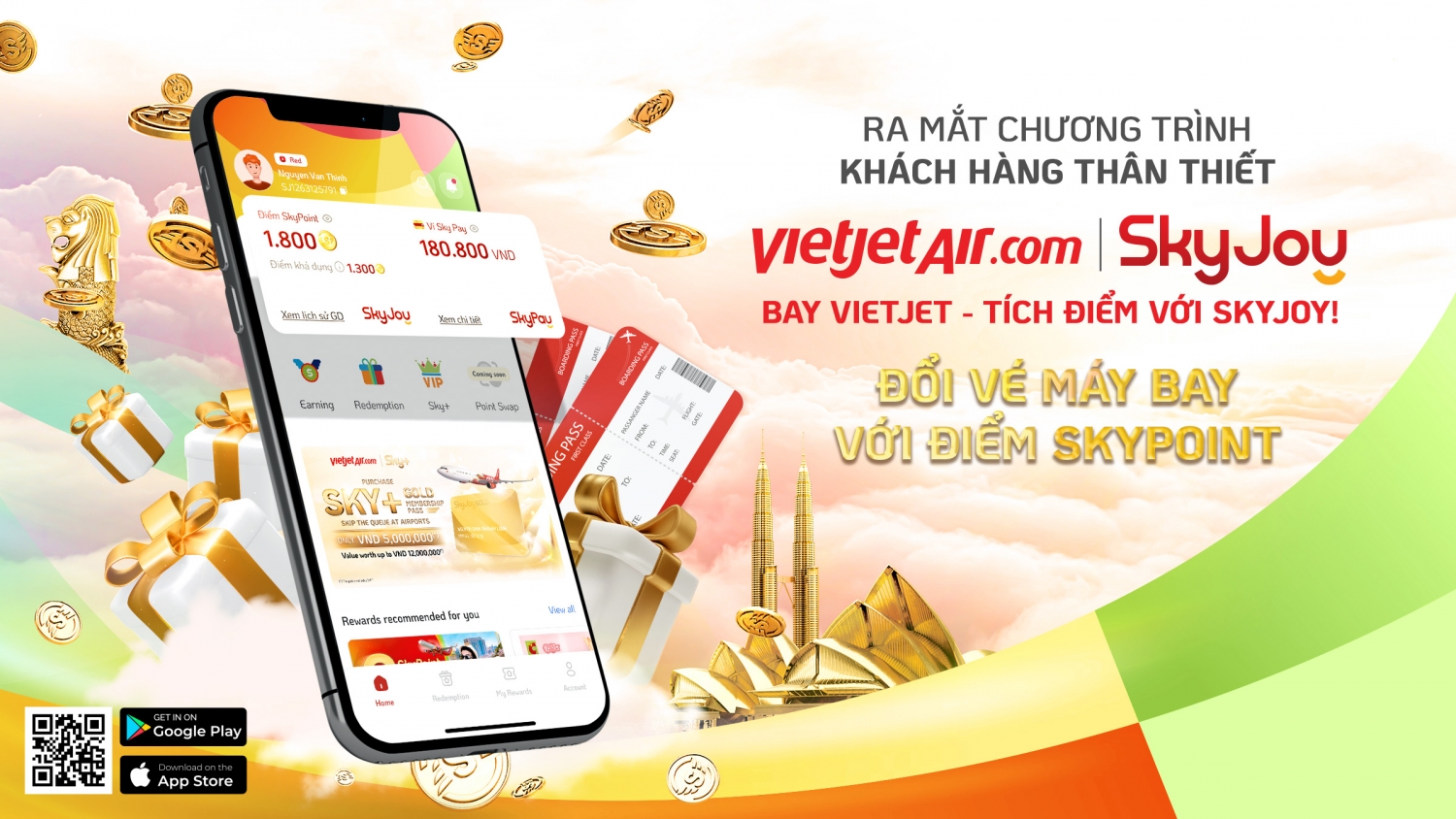 Bay càng nhiều, tích điểm đổi quà thỏa thích với  Vietjet SkyJoy