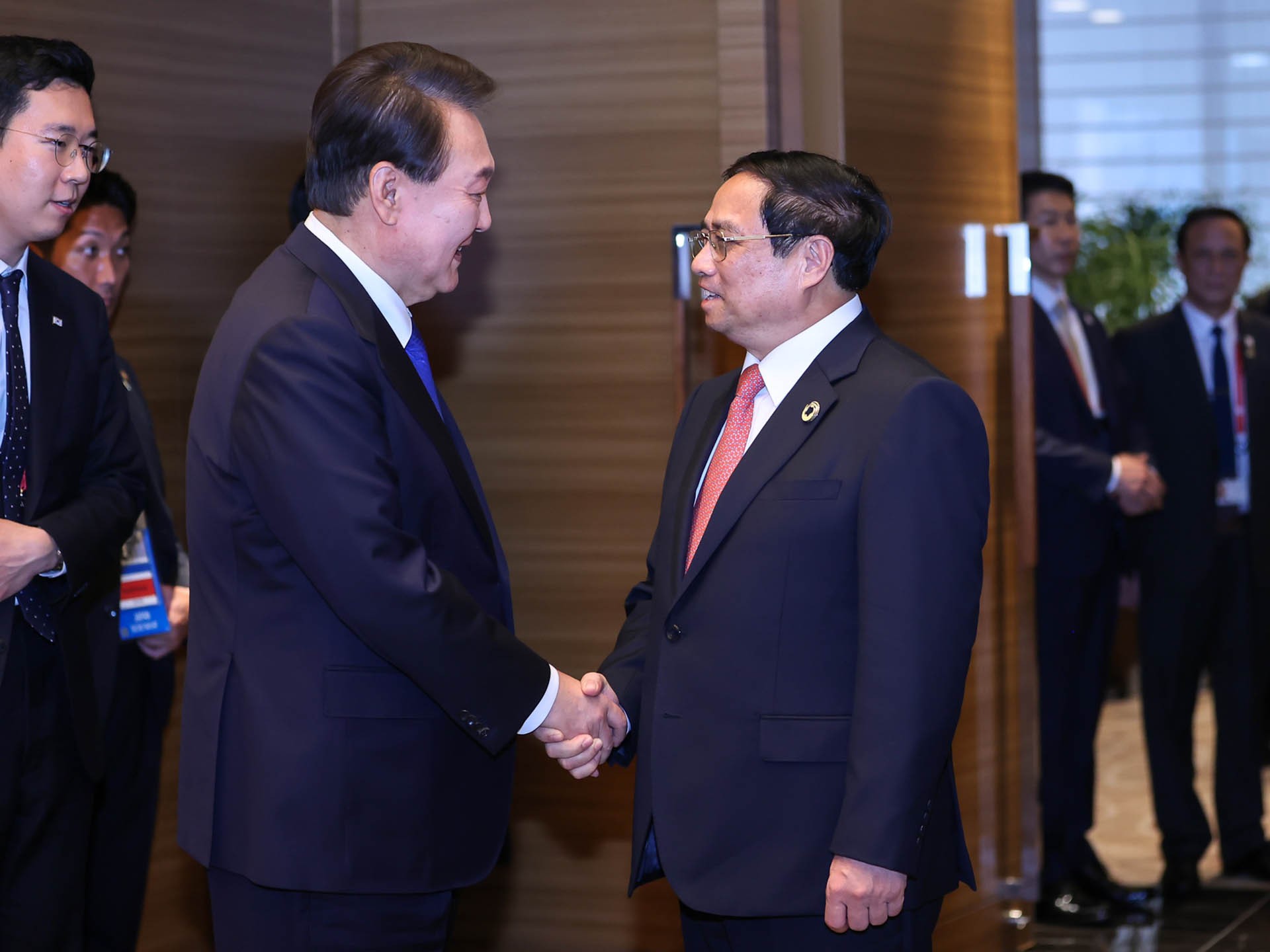 Thủ tướng Phạm Minh Chính hội kiến Tổng thống Hàn Quốc Yoon Suk Yeol Thủ tướng Phạm Minh Chính hội kiến Tổng thống Hàn Quốc Yoon Suk Yeol