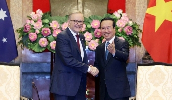 Chủ tịch nước Võ Văn Thưởng tiếp Thủ tướng Australia Anthony Albanese
