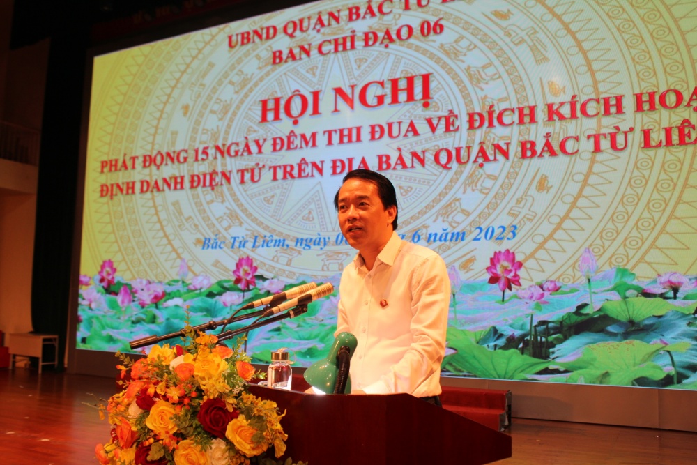 Bắc Từ Liêm (Hà Nội): Phát động 15 ngày đêm thi đua về đích kích hoạt định danh điện tử