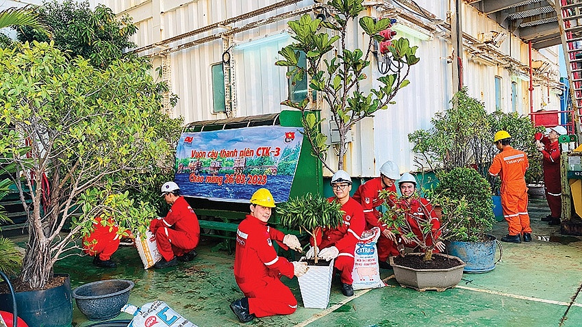 Văn hóa Vietsovpetro trên các công trình biển
