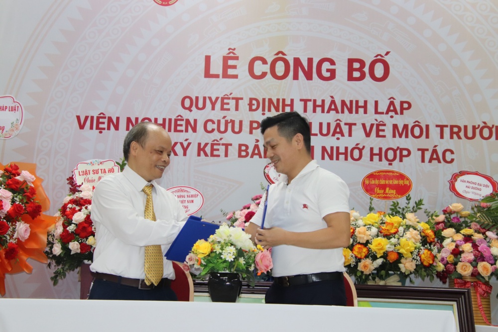 Thành lập Viện Nghiên cứu pháp luật về môi trường