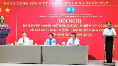 Đảng ủy PV Drilling tổ chức Hội nghị BCH mở rộng giữa nhiệm kỳ 2020-2025 và sơ kết 6 tháng đầu năm 2023