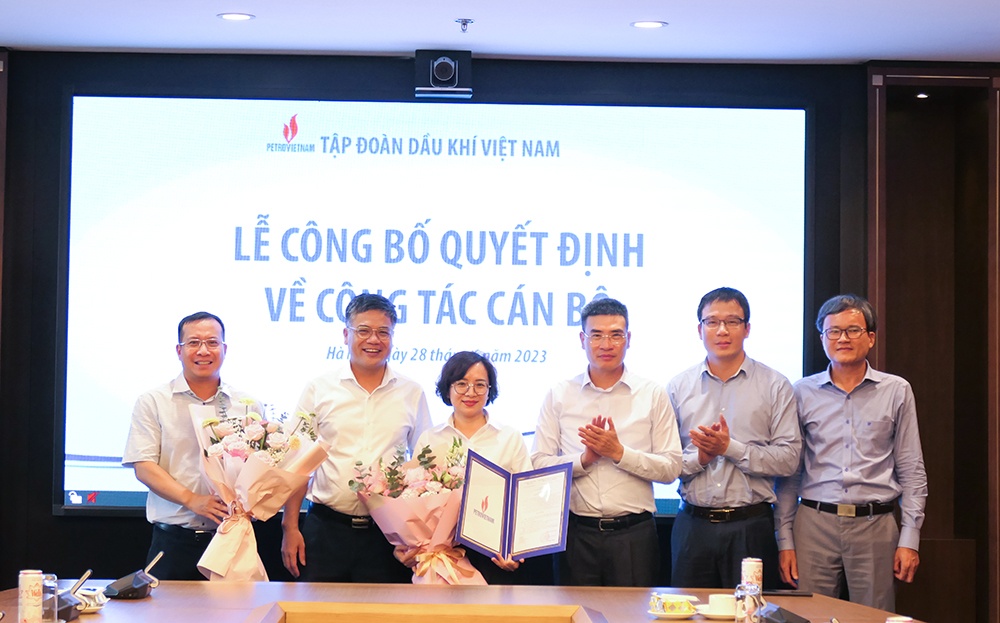 Petrovietnam công bố và trao quyết định bổ nhiệm lãnh đạo Ban Kinh tế Đầu tư