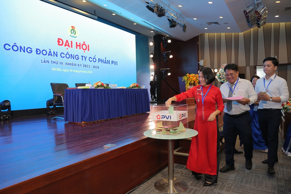 Công ty Cổ phần PVI tổ chức thành công Đại hội Công đoàn lần thứ III nhiệm kỳ 2023 - 2028