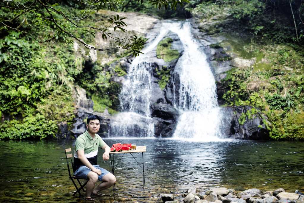 Xu hướng camping "tránh nóng" ở các không gian xanh mát
