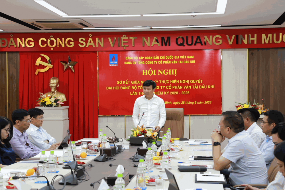 Đồng chí Phạm Việt Anh phát biểu đáp từ tại Hội nghị. Ảnh: Huy Thanh