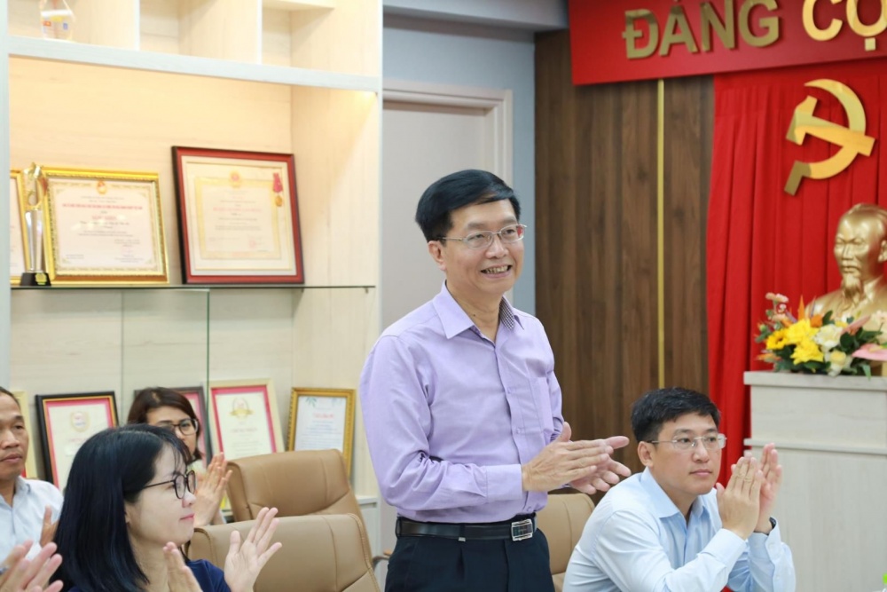 Đồng chí Trần Quang Dũng - Ủy viên Ban Thường vụ Đảng ủy, Trưởng Ban Tuyên giáo Đảng ủy, Trưởng Ban Truyền thông và Văn hóa doanh nghiệp Tập đoàn. Ảnh: Huy Thanh