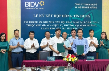 BIDV: Ngân hàng đầu tiên ký hợp đồng tín dụng tài trợ dự án nhà ở xã hội theo Chương trình 120 nghìn tỷ đồng