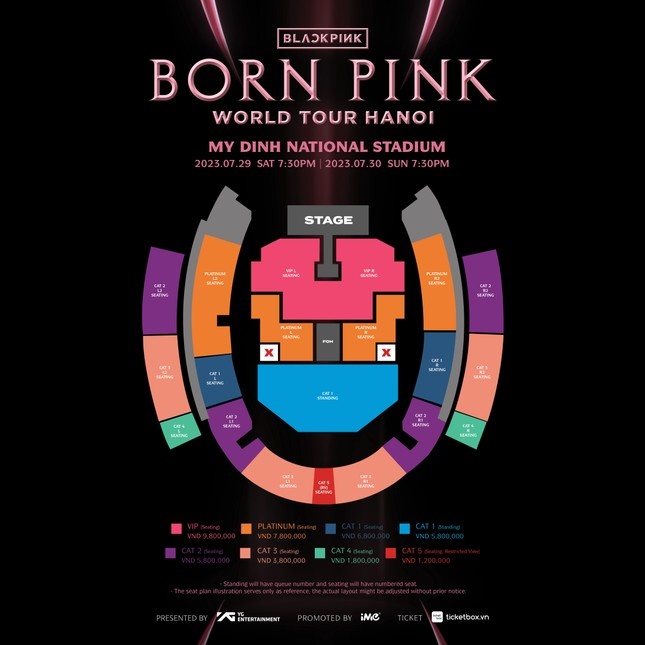 Tranh cãi về giá vé concert của BlackPink tại Hà Nội