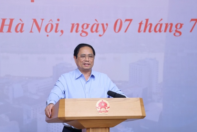 Thủ tướng Phạm Minh Chính phát biểu tại cuộc làm việc.