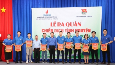 Cụm phối hợp hoạt động Bà Rịa - Vũng Tàu tổ chức lễ ra quân chiến dịch "Mùa hè xanh năm 2023"