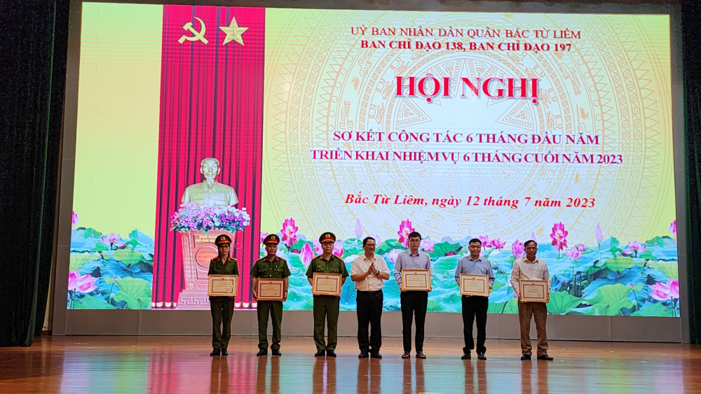 Quận Bắc Từ Liêm: Sơ kết công tác 6 tháng đầu năm BCĐ 197 và BCĐ 138, triển khai nhiệm vụ trọng tâm 6 tháng cuối năm 2023
